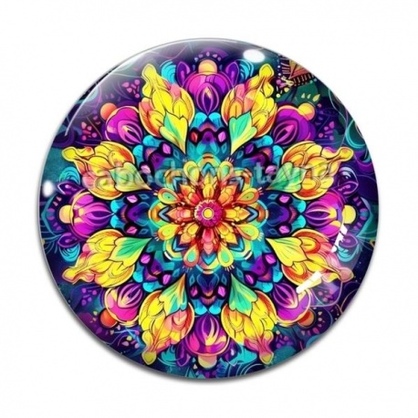 Cabochon Verre - mandala