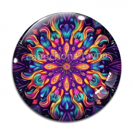 Cabochon Verre - mandala
