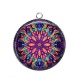 Pendentif Cabochon Argent - mandala