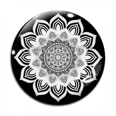 Cabochon Verre - mandala