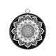 Pendentif Cabochon Argent - mandala