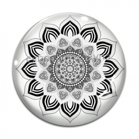 Cabochon Verre - mandala
