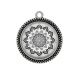 Pendentif Cabochon Argent - mandala