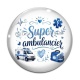 Cabochon Verre - super ambulancier