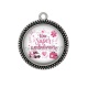 Pendentif Cabochon Argent - une super ambulancière