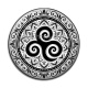 Cabochon Résine - mandala triskèle