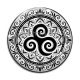 Cabochon Verre - mandala triskèle