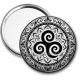 Miroir de poche - mandala triskèle