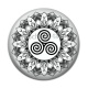 Cabochon Résine - mandala triskèle