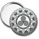 Miroir de poche - mandala triskèle