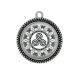 Pendentif Cabochon Argent - mandala triskèle