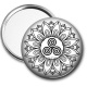 Miroir de poche - mandala triskèle