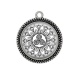 Pendentif Cabochon Argent - mandala triskèle