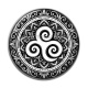 Cabochon Résine - mandala triskèle