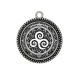 Pendentif Cabochon Argent - mandala triskèle