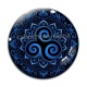 Cabochon Verre - mandala triskèle