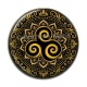 Cabochon Résine - mandala triskèle
