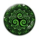 Cabochon Verre - mandala triskèle