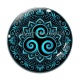 Cabochon Verre - mandala triskèle