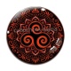 Cabochon Verre - mandala triskèle