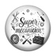 Cabochon Résine -  super mécanicien