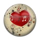 Cabochon Résine - coeur