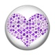 Cabochon Résine - coeur