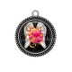 Pendentif Cabochon Argent - coeur