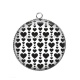Pendentif Cabochon Argent - coeur