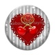 Cabochon Verre - coeur