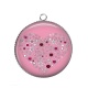 Pendentif Cabochon Argent - coeur