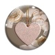 Cabochon Verre - coeur
