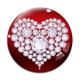 Cabochon Verre - coeur
