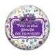 Cabochon Verre -  maîtresse gentille