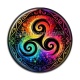 Cabochon Résine - mandala triskèle