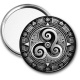 Miroir de poche - mandala triskèle