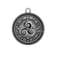 Pendentif Cabochon Argent - mandala triskèle