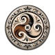 Cabochon Résine - mandala triskèle