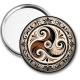 Miroir de poche - mandala triskèle