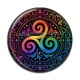 Cabochon Résine - mandala triskèle