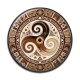 Cabochon Résine - mandala triskèle