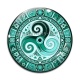 Cabochon Verre - mandala triskèle