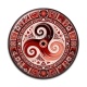 Cabochon Résine - mandala triskèle