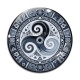 Cabochon Verre - mandala triskèle
