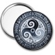 Miroir de poche - mandala triskèle