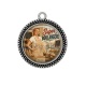 Pendentif Cabochon Argent - super boulangère