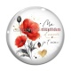 Cabochon Verre - ma maman d'amour je t'aime
