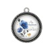 Pendentif Cabochon Argent - ma maman d'amour je t'aime