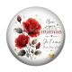 Cabochon Résine - une super maman je t'aime très très fort