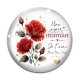 Cabochon Verre - une super maman je t'aime très très fort